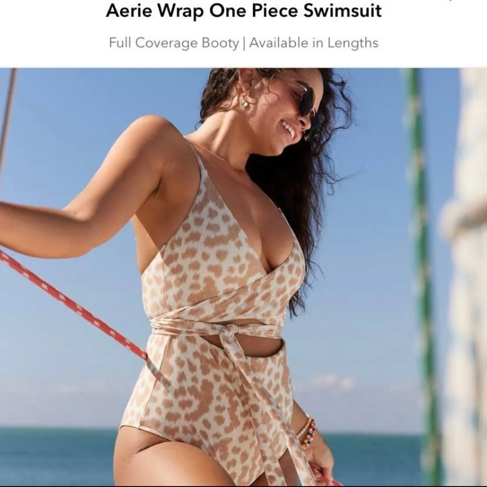 Aerie Swim- strappy cheeky one piece